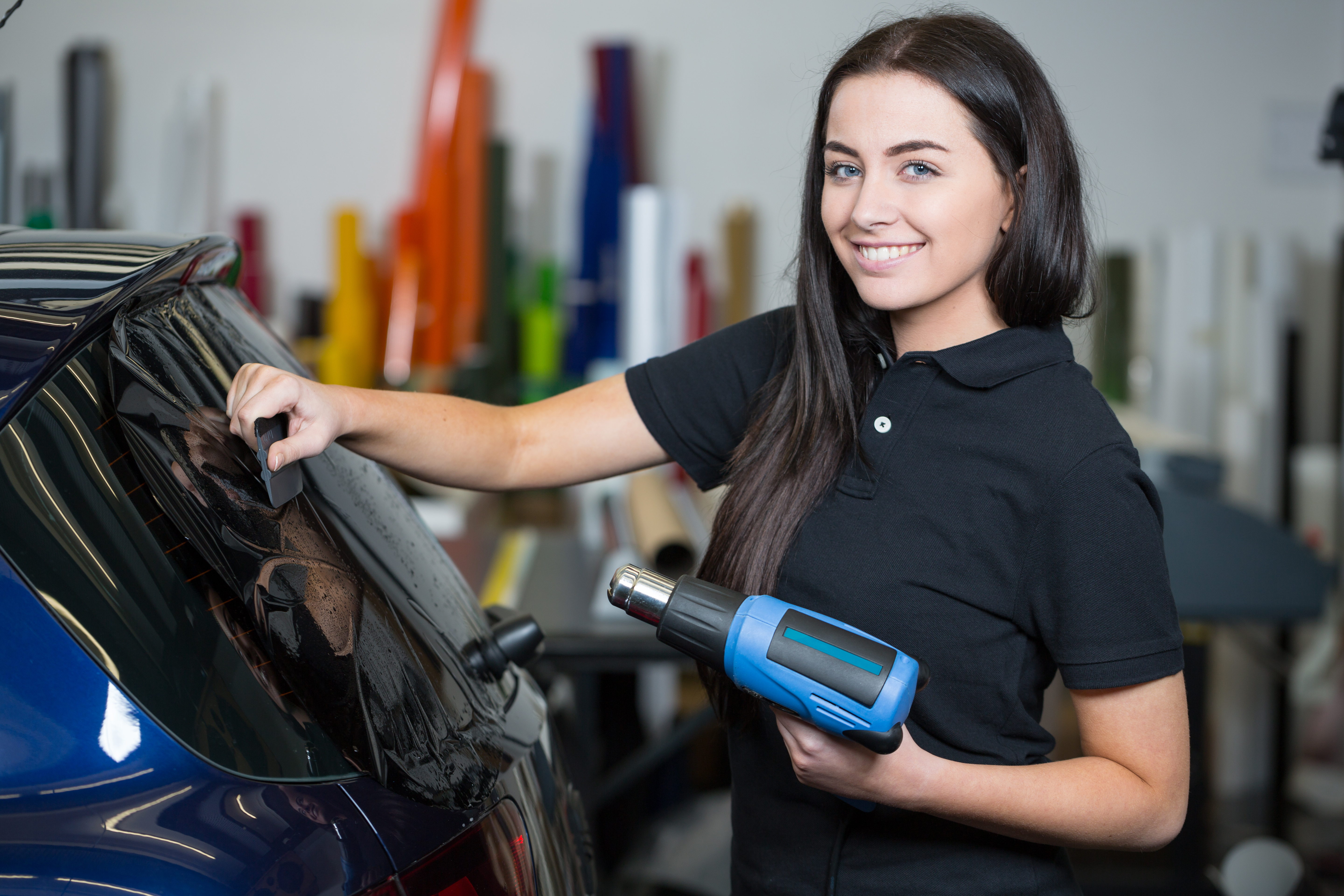 Applying Tint to a Car